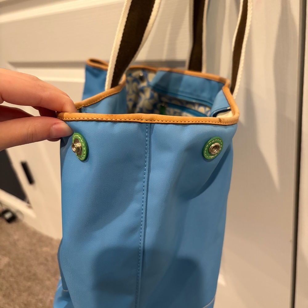Coach Blue & Green Tote Bag - Picture 4 of 8